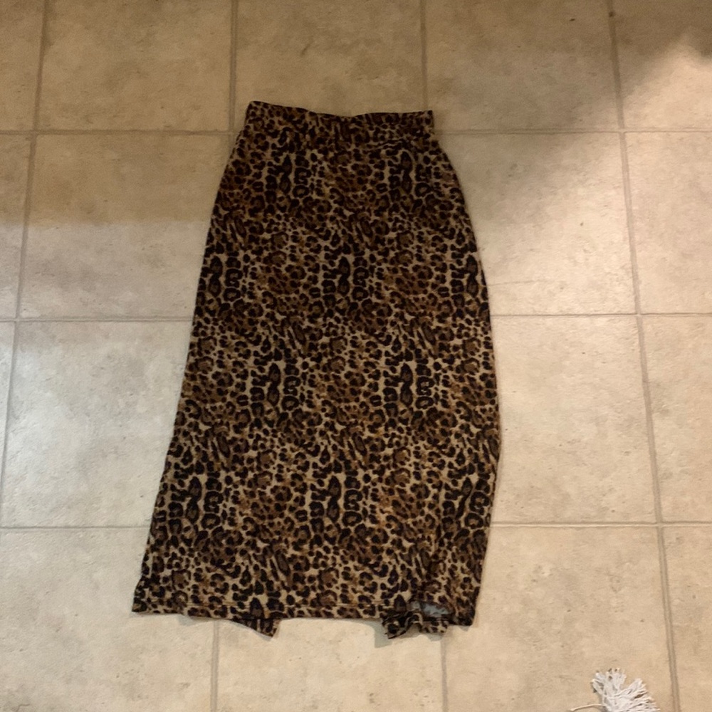 Leopard Print Skirt